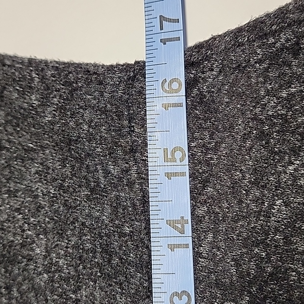 Anthropologie Saturday Sunday Gray Faux Wrap Knit Sweater Dress M Long Sleeve - Picture 11 of 13